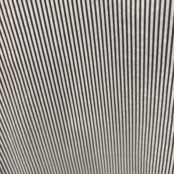 Ann Taylor Factory Women’s Blue/White Pin Striped Ankle Pants Size 14 No Flaws - Picture 4 of 11